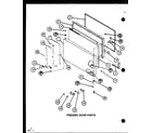 Amana TR20K-P7791130W freezer door parts (tr16k/p7791122w) (tr16k/p7791123w) (tri16k/p7791124w) (tri16k/p7791125w) (tri16k/p7803237w) (tri16k/p7803238w) diagram