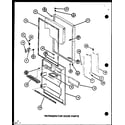 Amana TR16K-P7791123W refrigerator door parts (tr16k/p7791122w) (tr16k/p7791123w) (tri16k/p7791124w) (tri16k/p7791125w) (tri16k/p7803237w) (tri16k/p7803238w) diagram