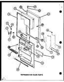 Refrigerator door parts (tr16k/p7791122w) (tr16k/p7791123w) (tri16k/p7791124w) (tri16k/p7791125w) (tri16k/p7803237w) (tri16k/p7803238w)