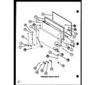 Amana TRG18K-P7791150W freezer door parts (tr18k/p7791126w) (tr18k/p7791127w) (tri18k/p7791128w) (tri18k/p7791129w) (trg18k/p7791150w) (trg18k/p7791151w) diagram