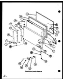 Freezer door parts (tr18k/p7791126w) (tr18k/p7791127w) (tri18k/p7791128w) (tri18k/p7791129w) (trg18k/p7791150w) (trg18k/p7791151w)