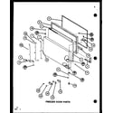 Amana TR16K-P7791123W freezer door parts (tr20k/p7791130w) (tr20k/p7791131w) (tri20k/p7791132w) (tri20k/p7791133w) diagram