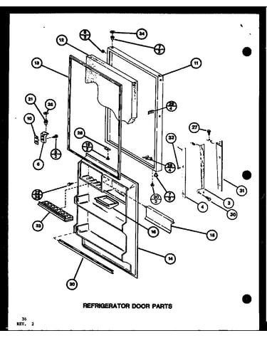 Refrigerator door parts (tr20k/p7791130w) (tr20k/p7791131w) (tri20k/p7791132w) (tri20k/p7791133w)