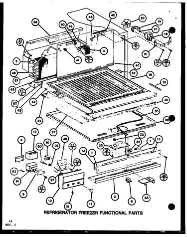 Refrigerator freezer functional parts (tr20k/p7791130w) (tr20k/p7791131w) (tri20k/p7791132w) (tri20k/p7791133w)