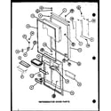 Amana TCI22K-P7803244W refrigerator door parts (tc18k/p7803211w) (tc18k/p7803212w) (tci18k/p7803213w) (tci18k/p7803214w) diagram