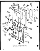 Refrigerator door parts (tc18k/p7803211w) (tc18k/p7803212w) (tci18k/p7803213w) (tci18k/p7803214w)