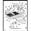 Amana TCI18K-P7803213W compressor compartment parts (tc18k/p7803211w) (tc18k/p7803212w) (tci18k/p7803213w) (tci18k/p7803214w) diagram