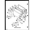 Amana TC22K-P7859203W freezer door parts (tc20k/p7803215w) (tc20k/p7803216w) (tci20k/p7803217w) (tci20k/p7803218w) diagram