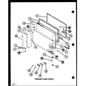 Amana TCI18K-P7803213W freezer door parts (tc20k/p7803215w) (tc20k/p7803216w) (tci20k/p7803217w) (tci20k/p7803218w) diagram