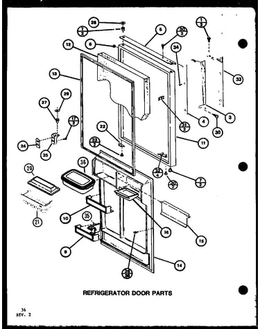 Refrigerator door parts (tc22k/p7803219w) (tci22k/p7803220w) (tci22k/p7803244w) (tc22k/p7859203w)