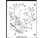 Amana TM16G-P7651208W refrigerator door parts (tm16g/p7651208w) (tr16g/p7651209w) (tm16spg/p7651212w) diagram