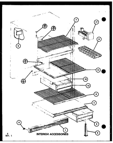 Interior accessories (tm16g/p7651208w) (tm16spg/p7651212w)