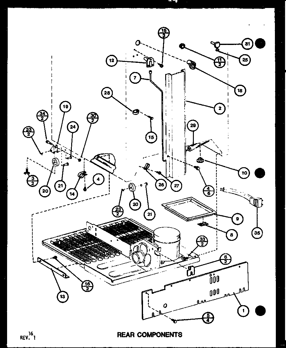 Rear components (tm16g/p7651208w) (tr16g/p7651209w) (tm16spg/p7651212w)
