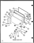 Freezer door parts (tl20g/p75535-18w) (tli20g/p75535-19w) (tl20g/p76512-26w) (tli20g/p76512-27w)