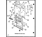 Amana TC22G-P75535-14W refrigerator door parts (tc22g/p75535-14w) (tc22g/p76512-10w) diagram