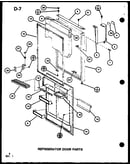 Refrigerator door parts (tc22g/p75535-14w) (tc22g/p76512-10w)