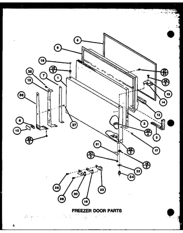Freezer door parts (tli22j/p7739040w)