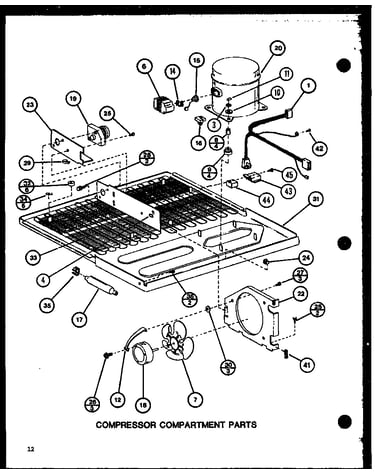 Compressor compartment parts (tli22j/p7739040w)