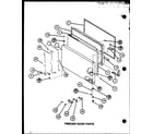 Amana TXI22J-P7739050W freezer door parts (tx18j/p7739041w) (tx18j/p7739042w) (txi18j/p7739043w) (txi18j/p7739044w) diagram