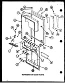Refrigerator door parts (tx18j/p7739041w) (tx18j/p7739042w) (txi18j/p7739043w) (txi18j/p7739044w)