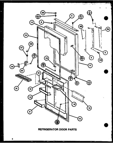 Refrigerator door parts (tx18j/p7739041w) (tx18j/p7739042w) (txi18j/p7739043w) (txi18j/p7739044w)