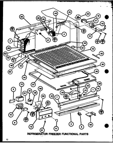 Refrigerator freezer functional parts (tx18j/p7739041w) (tx18j/p7739042w) (txi18j/p7739043w) (txi18j/p7739044w)
