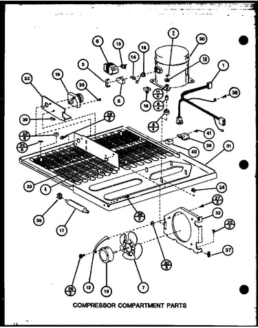 Compressor compartment parts (tx18j/p7739041w) (tx18j/p7739042w) (txi18j/p7739043w) (txi18j/p7739044w)
