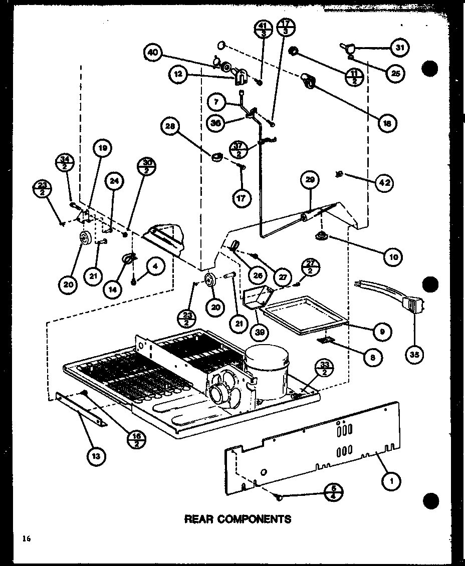 REAR COMPONENTS (TX18J/P7739041W) (TX18J/P7739042W) (TXI18J/P7739043W) (TXI18J/P7739044W)