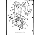 Amana TXI22J-P7739050W refrigerator door parts (tx20j/p7739045w) (tx20j/p7739046w) (txi20j/p7739047w) (txi20j/p7739048w) diagram