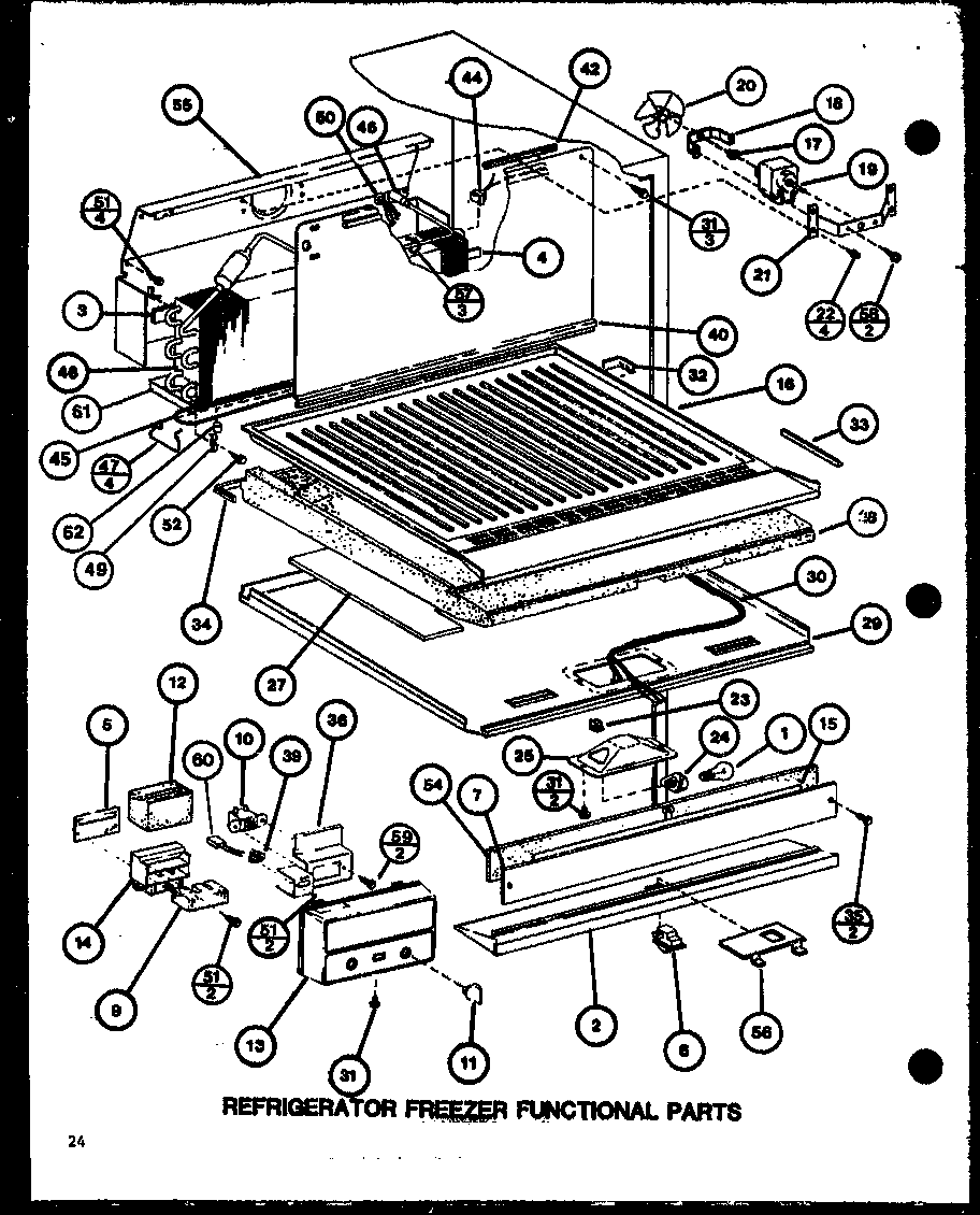 Refrigerator freezer functional parts (tx20j/p7739045w) (tx20j/p7739046w) (txi20j/p7739047w) (txi20j/p7739048w)