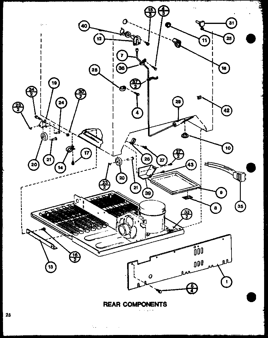 REAR COMPONENTS (TX20J/P7739045W) (TX20J/P7739046W) (TXI20J/P7739047W) (TXI20J/P7739048W)