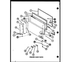 Amana TLI20J-P7739030W freezer door parts (tl8j/p7739024w) (tli18j/p7739025w) diagram