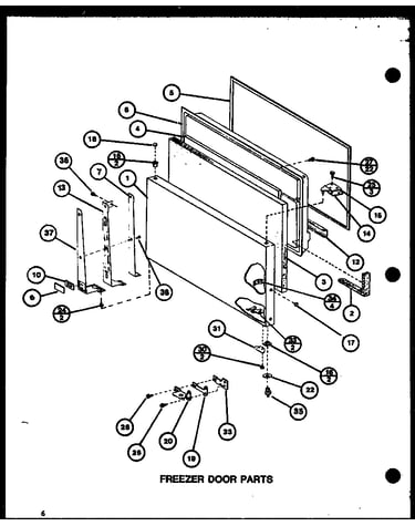 Freezer door parts (tl8j/p7739024w) (tli18j/p7739025w)