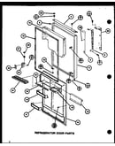 Refrigerator door parts (tli18j/p7739025w) (tl18j/p7739024w)