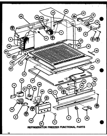 Refrigerator freezer functional parts (tli18j/p7739025w) (tli8j/p7739024w)