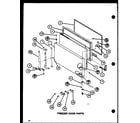 Amana TLI20J-P7739030W freezer door parts (tl20j/p7739029w) (tli20j/p7739030w) diagram