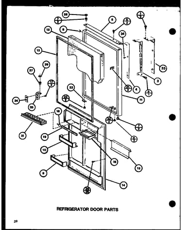 Refrigerator door parts (tl20j/p7739029w) (tli20j/p7739030w)