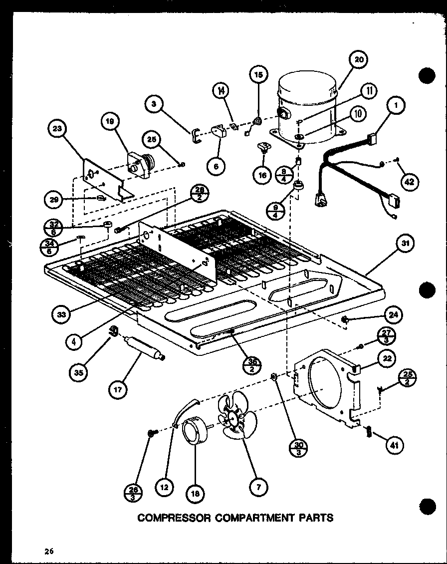 COMPRESSOR COMPARTMENT PARTS (TL20J/P7739029W) (TLI20J/P7739030W)