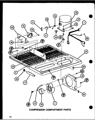 Compressor compartment parts (tl20j/p7739029w) (tli20j/p7739030w)