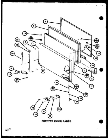 Freezer door parts (tl22j/p7739035w)