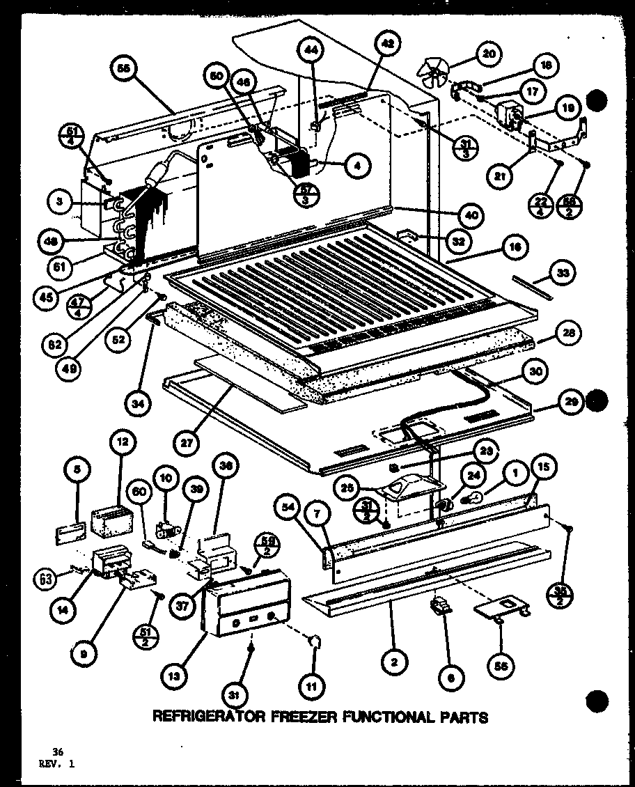 Refrigerator freezer functional parts (tl22j/p7739035w)