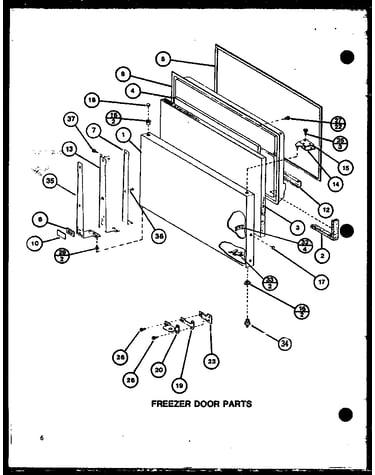 Freezer door parts (tm16k1/p7791108w) (tm16k1/p7791109w) (tm16k/p7791110w) (tm16k/p7791111w) (tmi16k/p7791112w) (tmi16k/p7791113w)