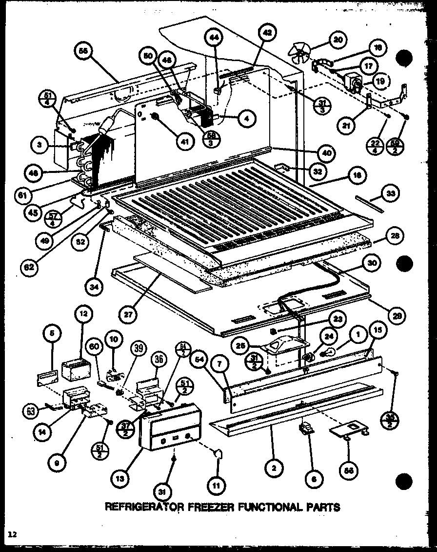 Refrigerator freezer functional parts (tm16k1/p7791108w) (tm16k1/p7791109w) (tm16k/p7791110w) (tm16k/p7791111w) (tmi16k/p7791112w) (tmi16k/p7791113w)