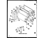 Amana TM16K1-P7791109W freezer door parts (tm18k/p7791114w) (tm18k/p7791115w) (tmi18k/p7791116w) (tmi18k/p7791117w) diagram