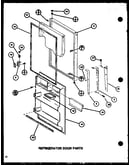 Refrigerator door parts (tm18k/p7791114w) (tm18k/p7791115w) (tmi18k/p7791116w) (tmi18k/p7791117w)
