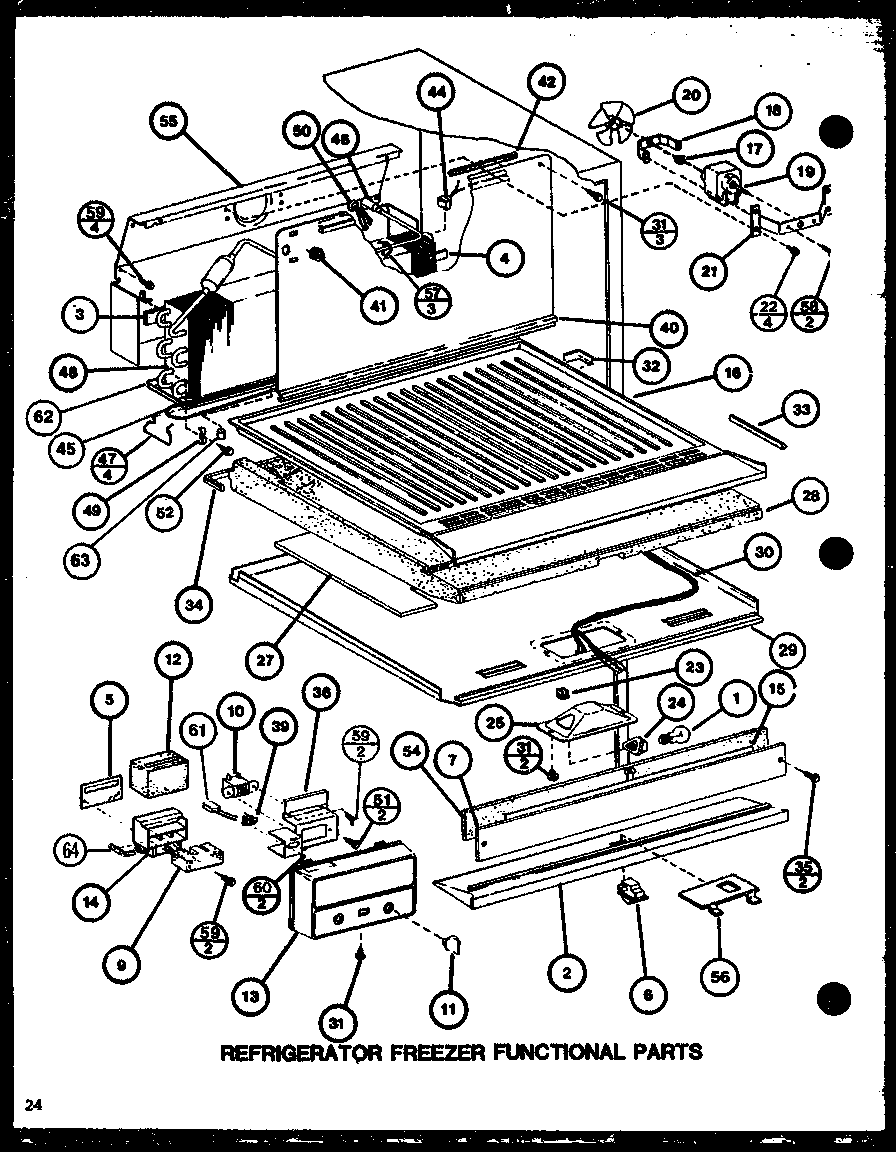 Refrigerator freezer functional parts (tm18k/p7791114w) (tm18k/p7791115w) (tmi18k/p7791116w) (tmi18k/p7791117w)