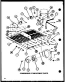 Compressor compartment parts (tm18k/p7791114w) (tm18k/p7791115w) (tmi18k/p7791116w) (tmi18k/p7791117w)