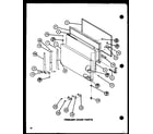 Amana TMI18K-P7791117W freezer door parts (tm20k/p7791118w) (tm20k/p7791119w) (tmi20k/p7791120w) (tmi20k/p7791121w) diagram
