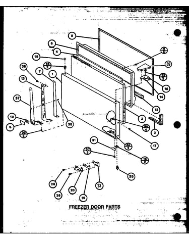 Freezer door parts (tx18m/p7858506w) (tx18m/p7858507w) (txi18m/p7858516w) (txi18m/p7858517w) (tx18mb/p7858530w) (tx18mb/p7858531w)