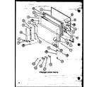 Amana TX18M-P7858507W freezer door parts (tx20m/p7858508w) (tx20m/p7858509w) (txi20m/p7858518w) (txi20m/p7858519w) (tx20mb/p7858532w) (tx20mb/p7858533w) diagram
